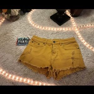 Yellow Roxy shorts